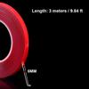 Xiaomi 9.84FT Double Sided Nano Tape Clear Acrylic Adhesive Tape with Red Liner Heavy Duty Mounting Tape for Wall Car Home Office Use