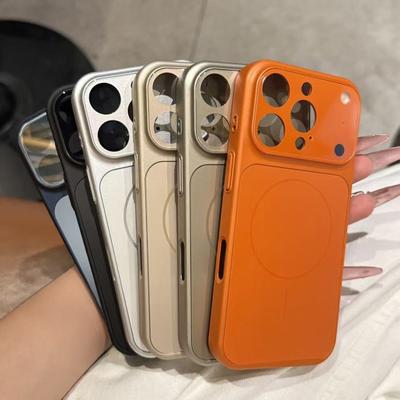 Стеклянный магнитный чехол для IPhone 16 Pro/Pro Max Защитный чехол для телефона