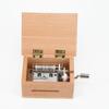 Wooden Hand Cranked Music Box with Paper Tapes and Puncher for Custom Music Composition and Creative DIY Entertainment