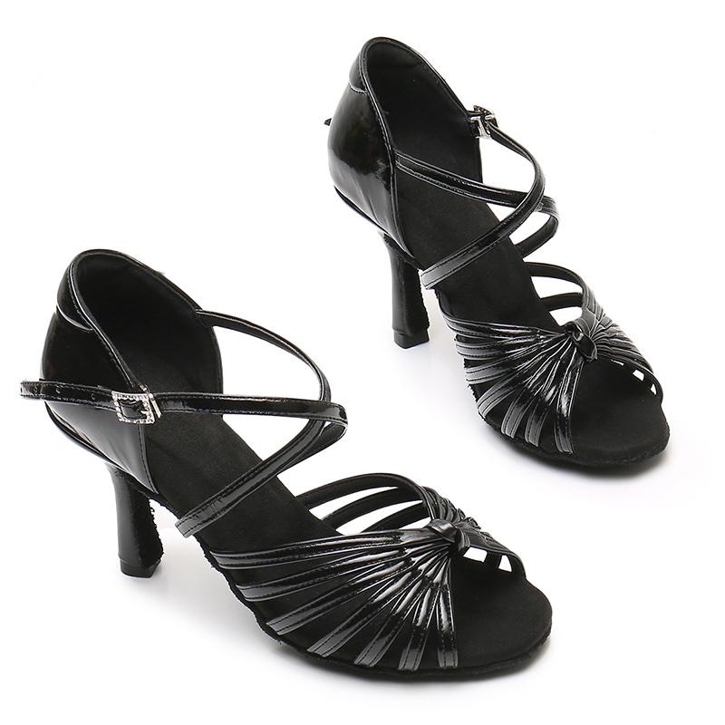 Women's Latin Dance Shoes Ballroom Dance Shoes PU Dance Shoes 9CM Heel