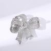 Высококачественная брошь в виде банта со стразами и бриллиантами, атмосферная брошь для пальто, пиджака, подарочная брошь, прямые поставки