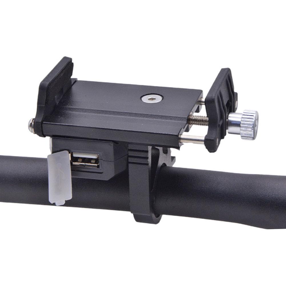 ebike Phone Holder Motorcycle Mount USB Charger for ATV and Snowmobile Full Metal Design 30W Output QC 3 0 Supported