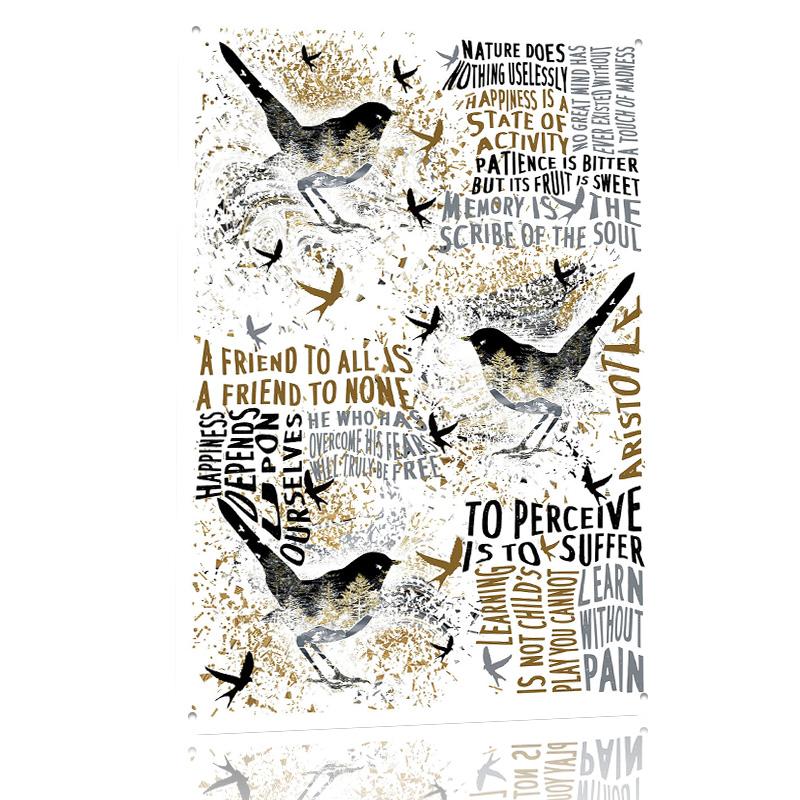 Song Bird D Printed Texture Poster Personalized Wall Art Retro Metal Tin Signs for Gaming Room Decoration Man Home Decor Luxury
