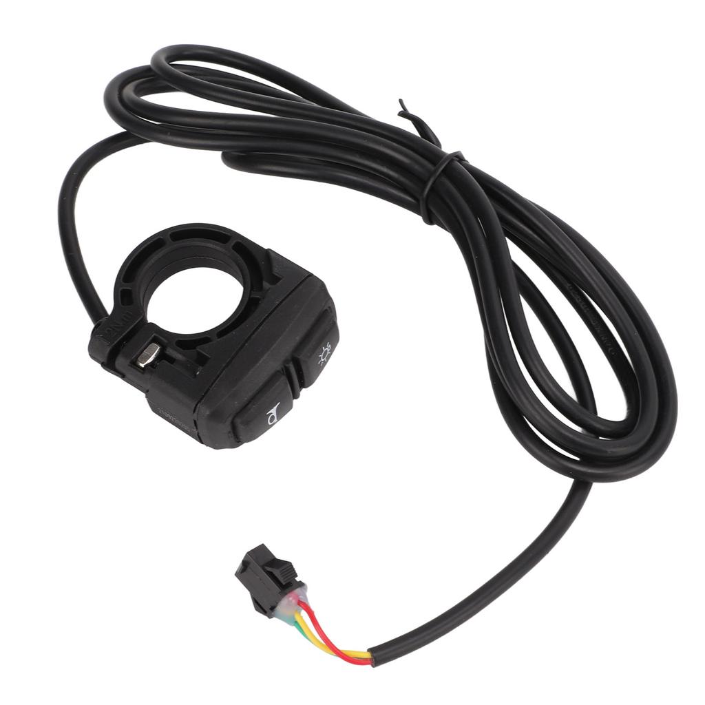 Lamp Horn Switch 2 In 1 Wear Resistant Scooter Switch with Light Adapter Cable for Electric Bike Motorcycle Scooter