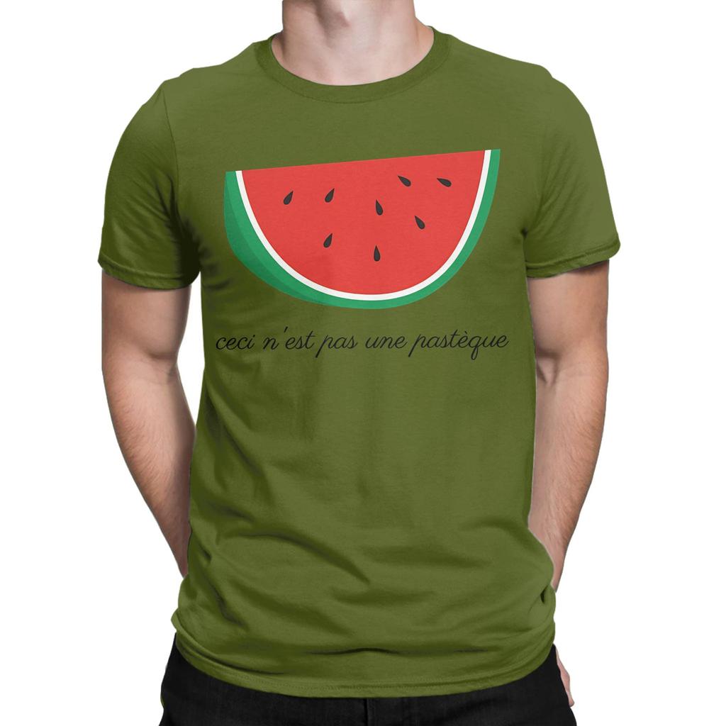 This Is Not A Watermelon TShirt Summer Cotton T Shirts For Unisex Trendy Cool Pattern Tee Shirt Short Sleeve Streetwear Clothing