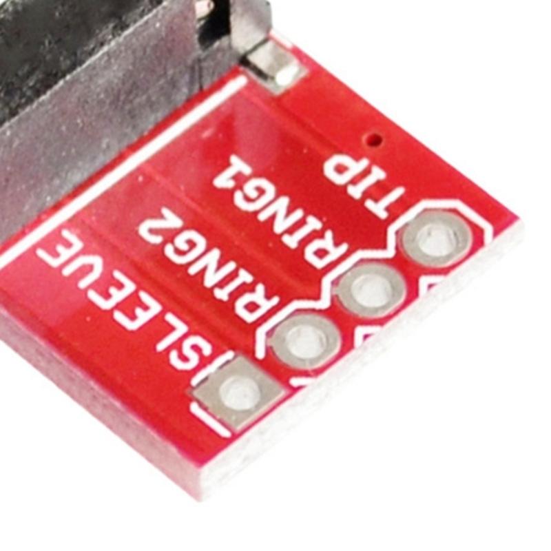 3.5mm TRRS Breakouts Module Headphones Video Audios Jacks Microphone Input For Microcontroller Integration