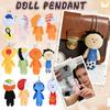 Плюшевый брелок, смешной и уродливый кулон-кукла, детский подарочный кулон (1 кусок)