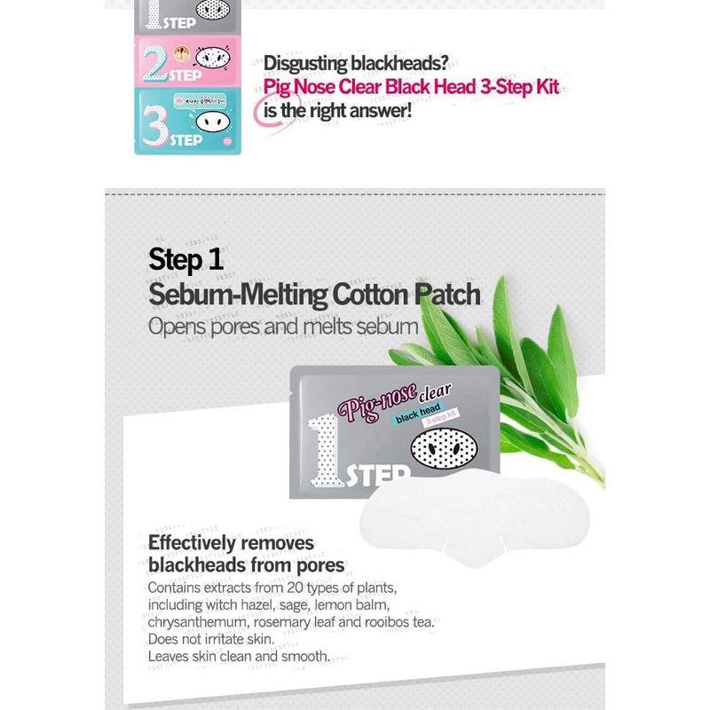 HOLIKA HOLIKA - Pig Clear Black Head 3-Step Kit Bundle Set