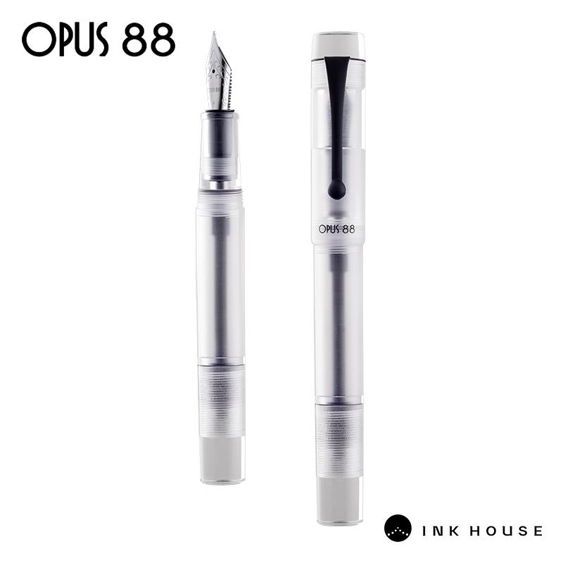 OPUS 88 DEMO Перьевая ручка Прозрачный демонстратор Оранжевое перо JOWO Система заполнения пипеткой Большой объем чернил