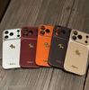 Защитный чехол для iPhone 17 Pro Max из ретро-кожи с текстурой лошади - Полностью закрывающий для моделей 13, 14, 15, 16