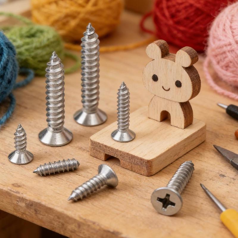 100/10PCS Flat Head Self-tapping Screw Heavy Duty Cross Self Drilling Screw For Woodworking Furniture Fasteners Hardware Tools