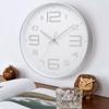8 дюймов Бесшумные настенные часы круглые трехмерные цифровые современные настенные часы не тикающие настенные часы для спальни гостиной