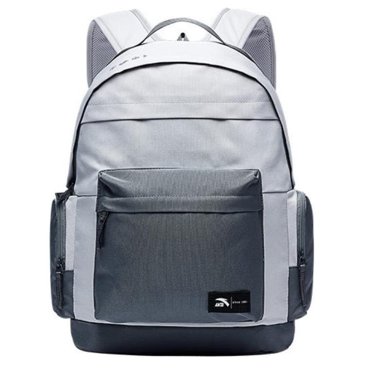 New Anta 600D*600D78T/PU Double Coated Backpack Regular Unisex Light Blue Gray 992448156R-2
