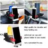 2 IN 1 Car Air Vent Water Drinking Bottle Holder Outlet Cup Stand Bracket Insert Phone Mount 90 Degree Adjustable Cup Rack