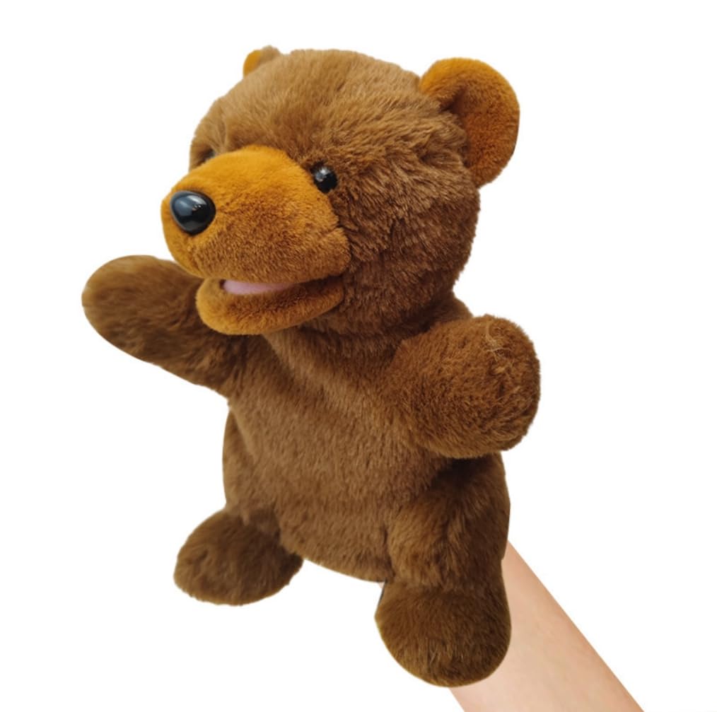 Muppet Puppet Hand Puppet Finger Puppet Ventriloquist Doll Moving Mouth Bear Bear