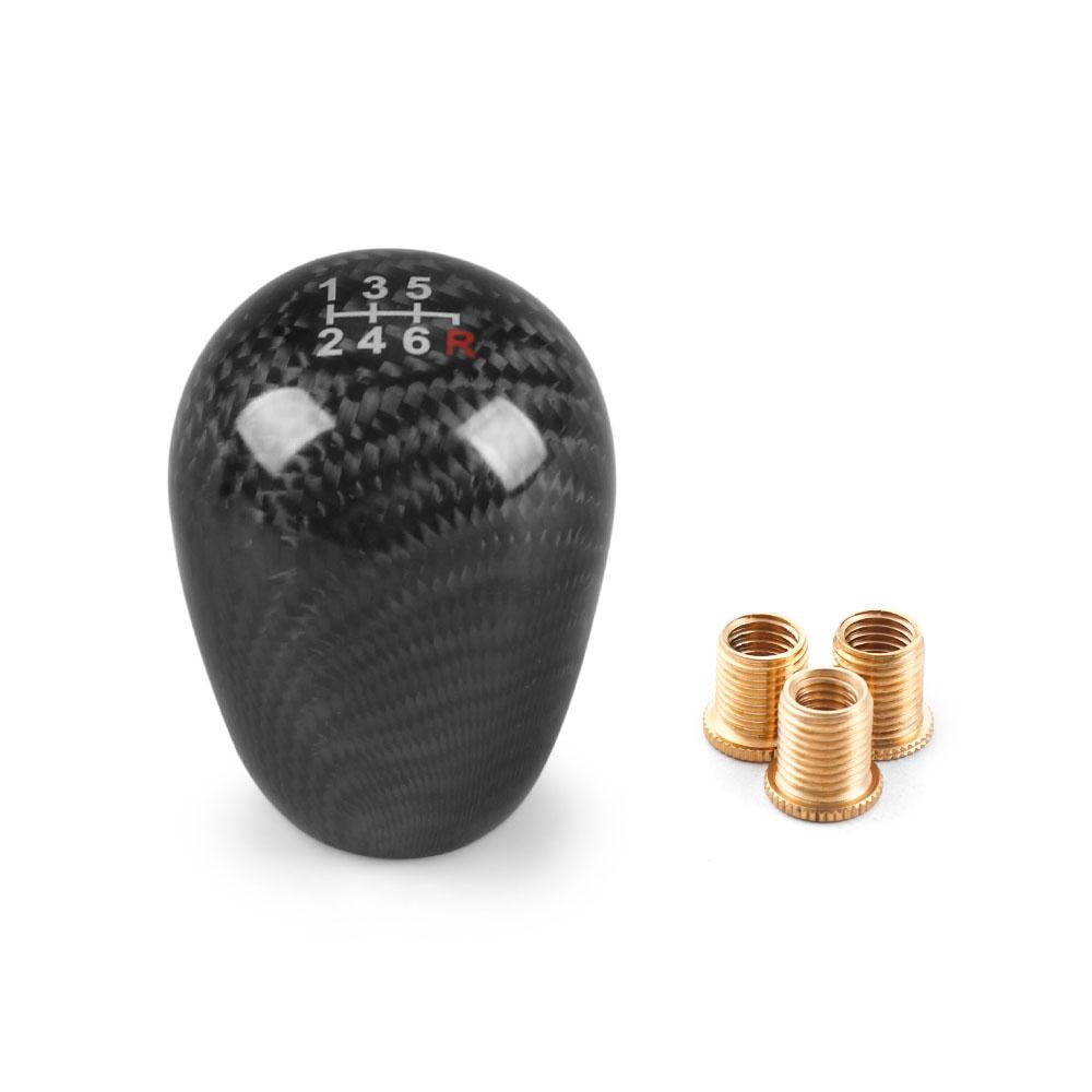 Racing Real Carbon Fiber Gear Shift knob Manual Transmission Shifter Lever Knob Round Ball Shape Handle Knob