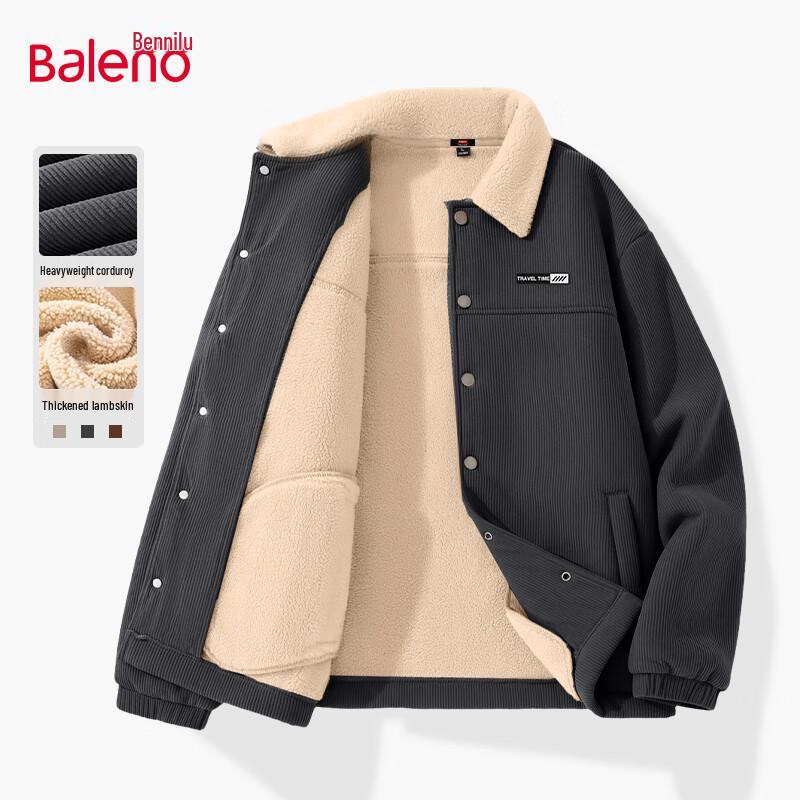 Baleno Men's Corduroy Fleece Lined Jacket