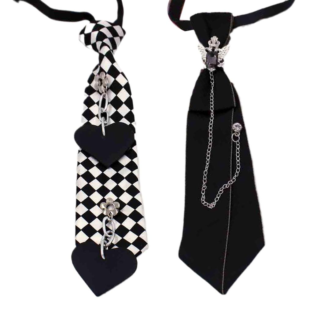 Rhinestone Tie Black Ribbon Tie Jewelry Men Shirts New Boys Collar Necktie Women Uniform Neck S F6S0