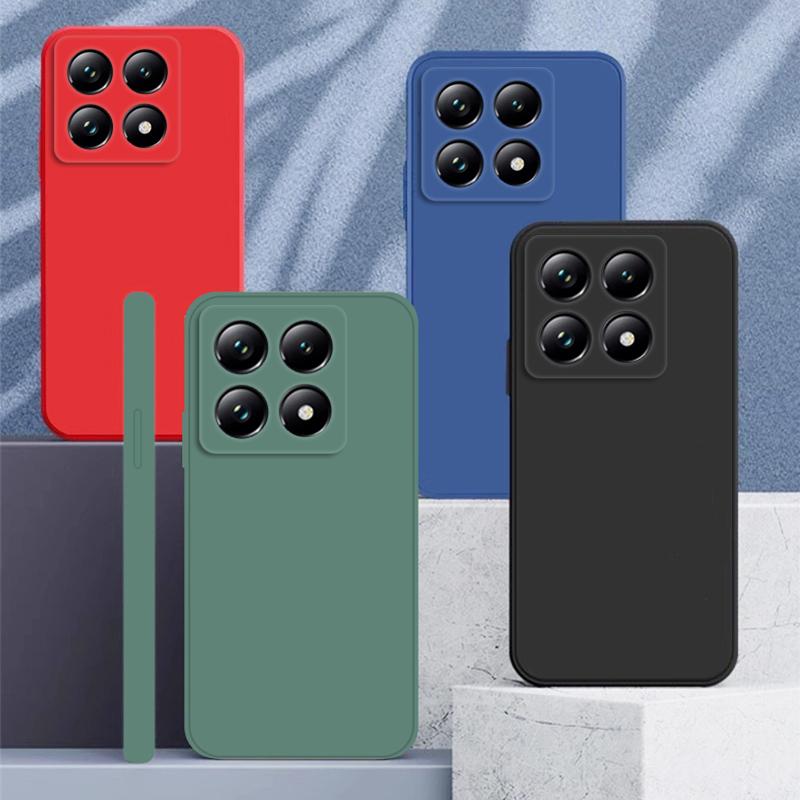 Для чехла Xiaomi 14T Pro Чехол Xiaomi Mi 14T Pro Мягкий Жидкий Силиконовый Бампер Щит Защитные Чехлы для Телефона Для Xiaomi 14T Funda