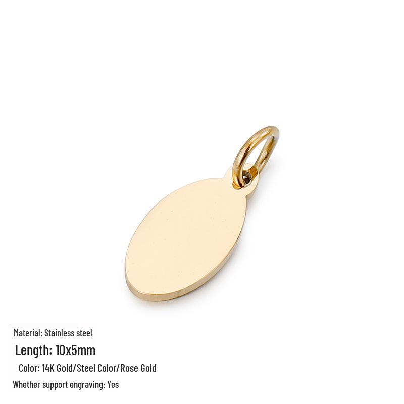 Трендовые DIY аксессуары для ювелирных изделий из титановой стали с гравировкой на заказ