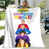 Мультфильм The Wiggles Легкое Удобное Мягкое Дышащее Ультратеплое Одеяло Постельное Белье Постельное Белье для Путешествий