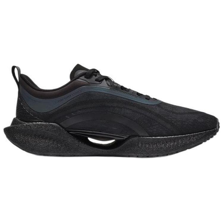 Li Ning Super Light 19 Отражающие Амортизирующие Скользкие Устойчивые к Истиранию Низкие Беговые Кроссовки Мужские Черные ARBS001-3
