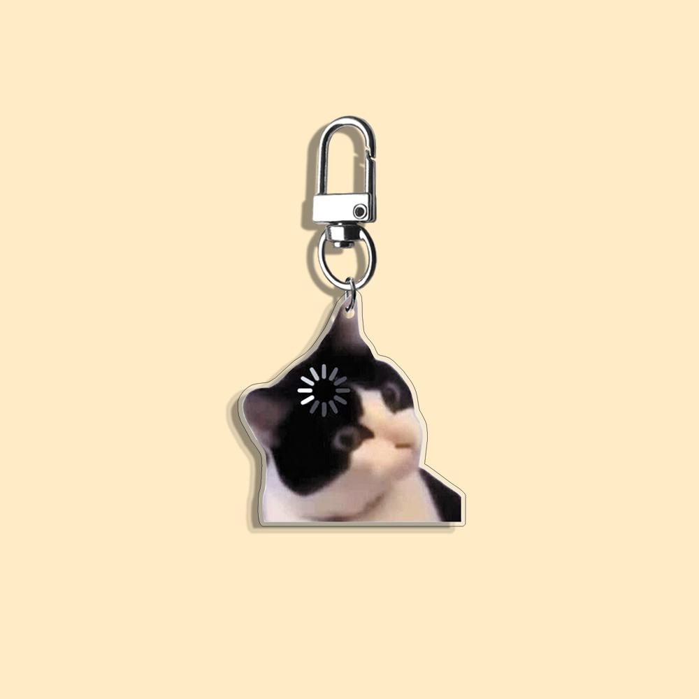 Funny Cat Keychain Student Gift Bag Women's Bag Cute Things Gift For Best Friends Cartoon