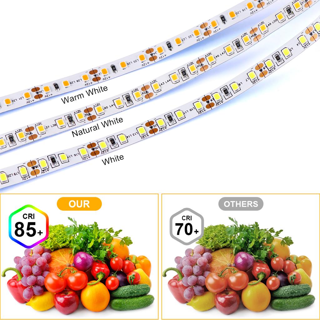 5M 10M Double Layer Copper FPCB LED Strip Light DC12V 24V 120LEDs/M High Brightness SMD 2835 Diode Tape Room Decoration Bar Lamp