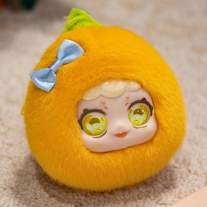 Cartoon Cute Macaron Fruit Coin Wallet Butter Dog Strawberry Lemon Orange Bag Pendant Chain Crossbody Bag