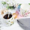 Керамическая кружка Qianxing с изображением цветущей сливы и золотой ручкой
