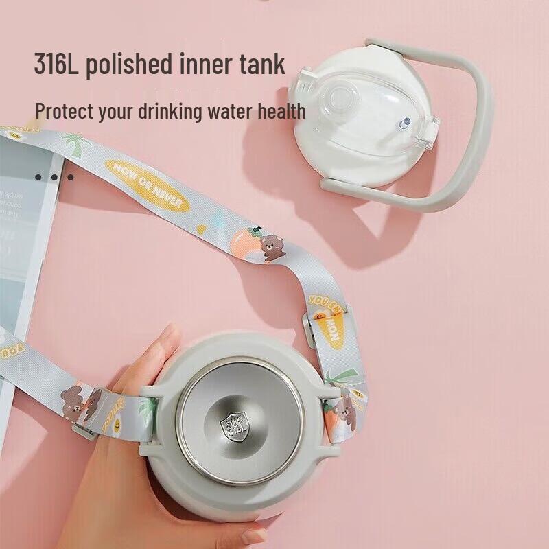 FUGUANG 316L Stainless Steel Large Capacity Insulated Straw Water Bottle