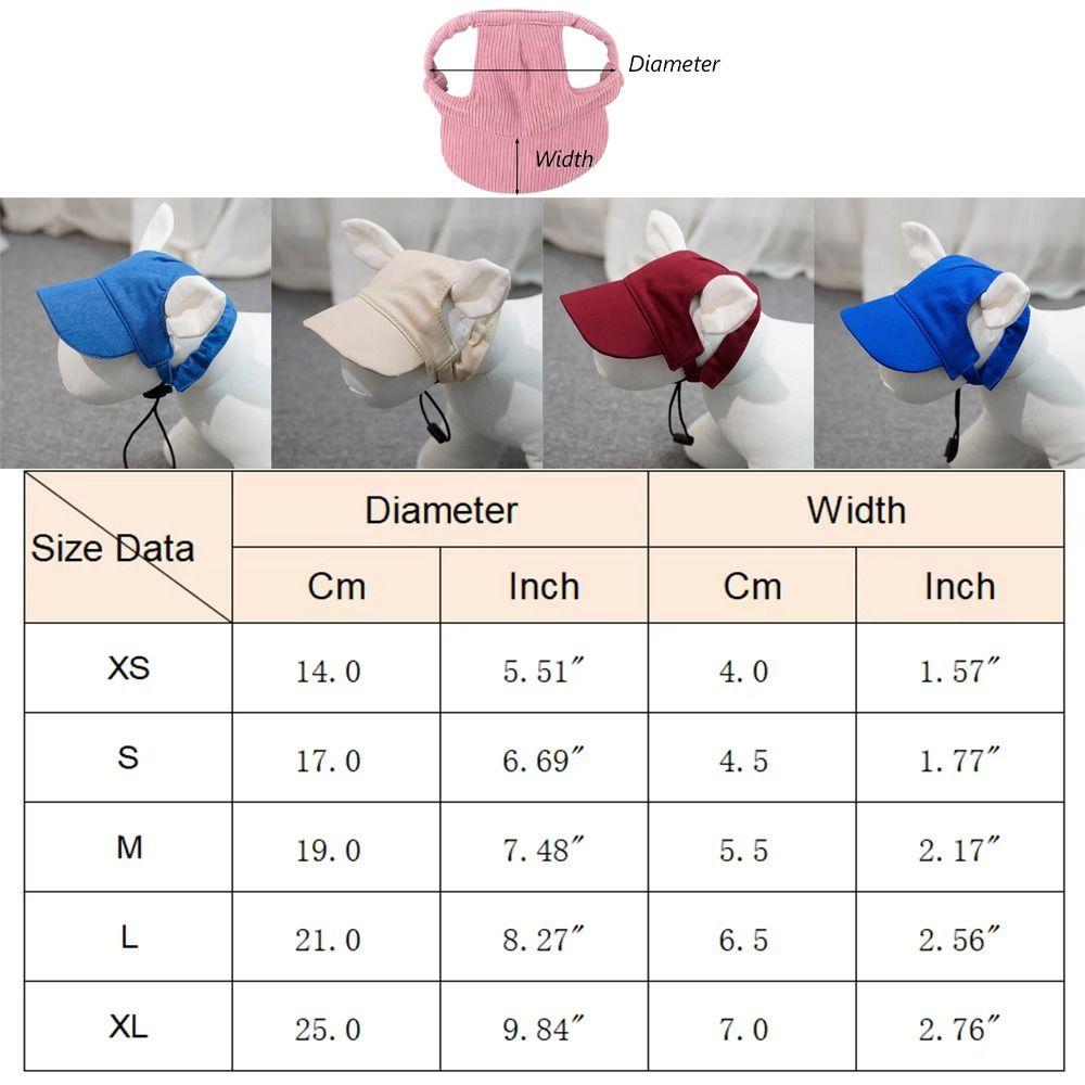with Ear Holes Dog Sun Hat Sun Protection Dog Sunscreen Hat Handsome Summer Cat Cap  Outdoor Sports
