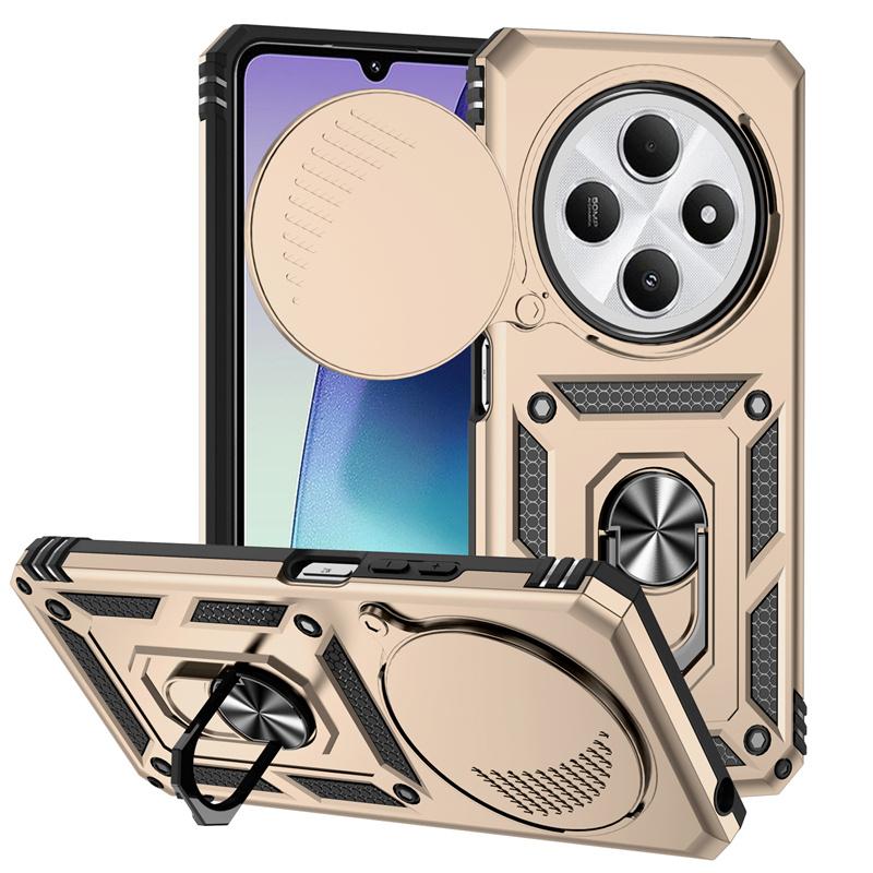 Чехол для Redmi 14C Обложка Xiaomi Redmi 14C Capas Противоударный Бампер для Телефона Задняя Слайд Кольцо-Держатель для Объектива Камеры Для Fundas Redmi 14C
