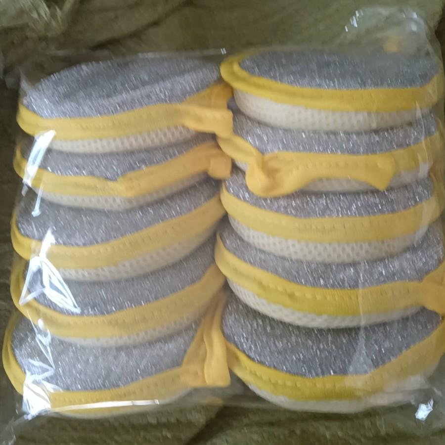 Dual-Sided Durable Dishwashing Sponge & Scourer - Absorbent Magic Eraser for Pots and Dishes