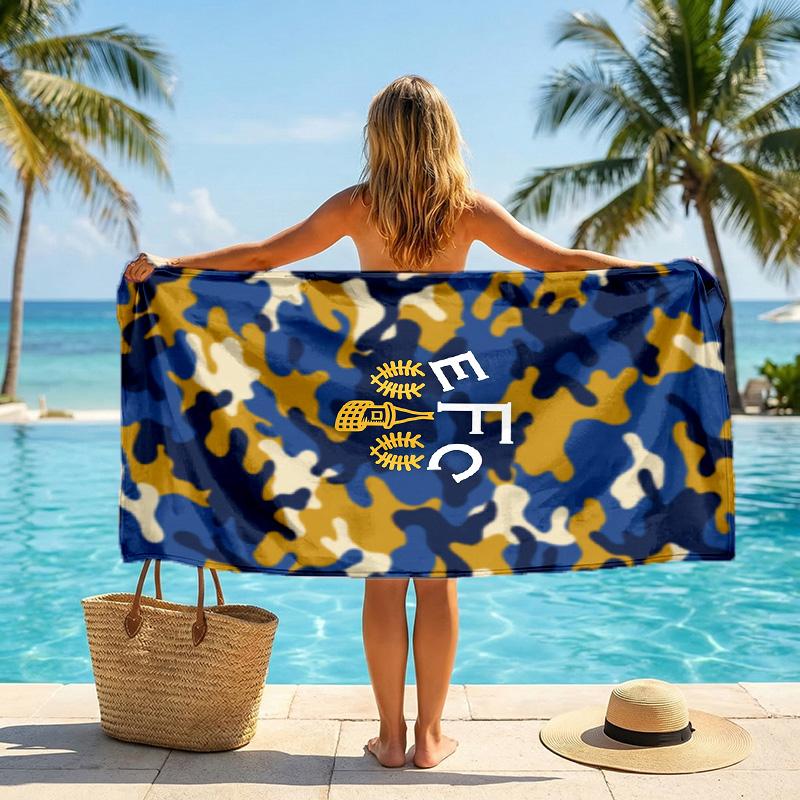 Everton Football Beach Towel Soft Microfiber Summer Towel Quick Dry Absorbent Towel for Beach Swimming Pool Travel