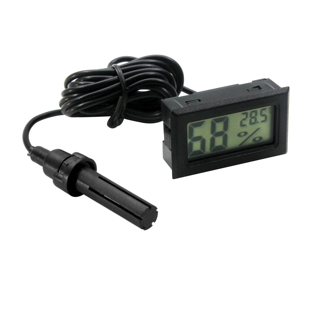 Термометр Гигрометр Цифровой Мини Электронный Измеритель Температуры и Влажности для Помещений и Улицы с Зондом