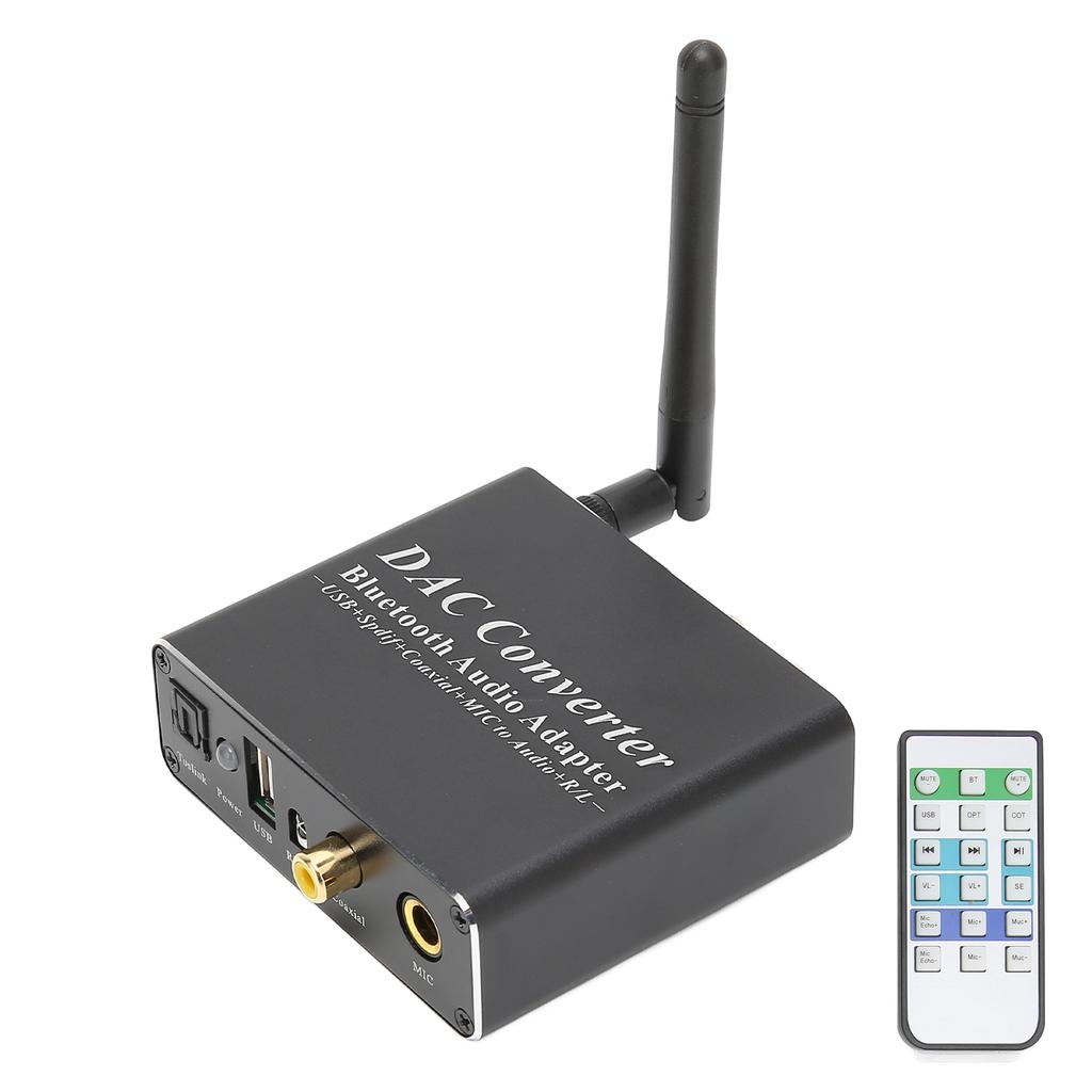 DAC Converter Professional Coaxial SPDIF Optical Input RCA 3.5 Mm Output DAC Bluetooth Adapter