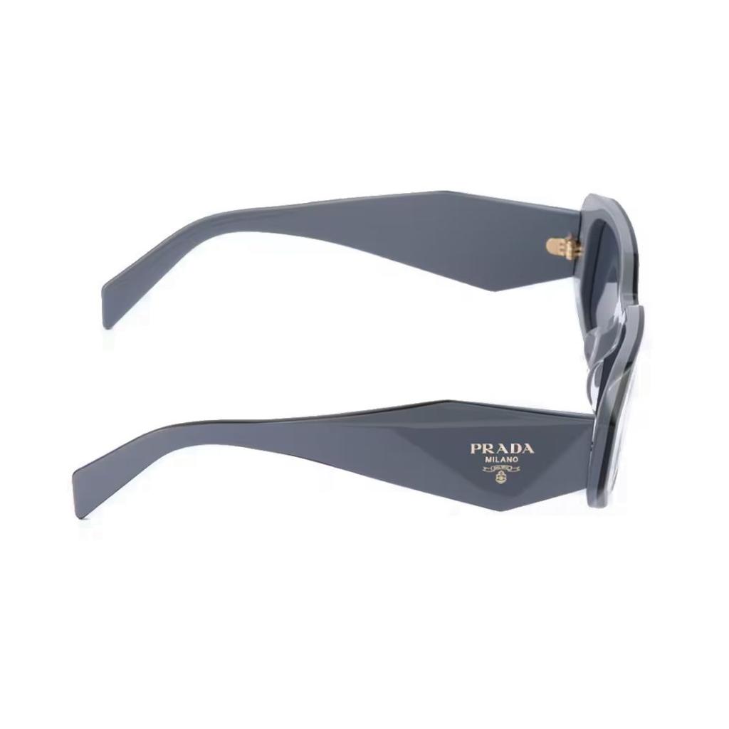Prada Side Leg Letter Logo Irregular Shape Sunglasses Women sunglasses Gray SPR17W_E11N_FE09T_C_A051