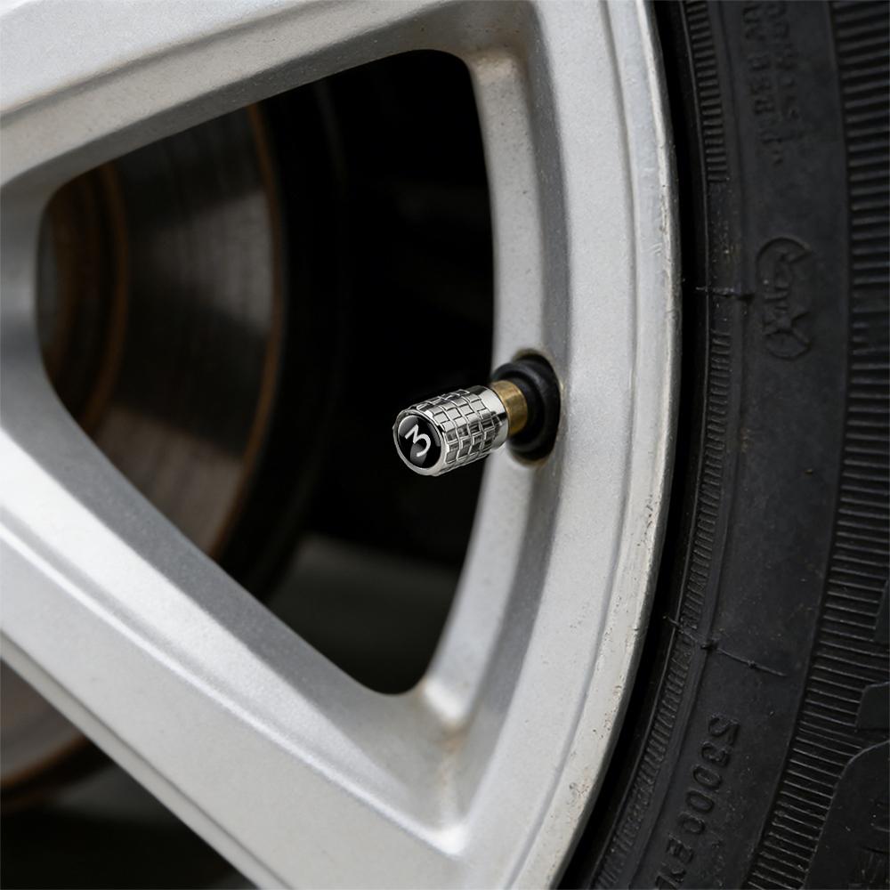 dfzky1 4Pcs Aluminum Wheel Tire Valve Caps Dust Stem Cover Badge For Tesla Model 3 Model Y 2020 2021 2022 Roadster Invader Coil Mod WYE