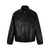 Kisko American Street Style Bomber Silhouette Black Motorcycle Jacket Unisex Trendy Brand Cool Lapel Leather Jacket