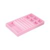 1PC, Flocking Jewelry Box Jewelry Tray, Color: Pink