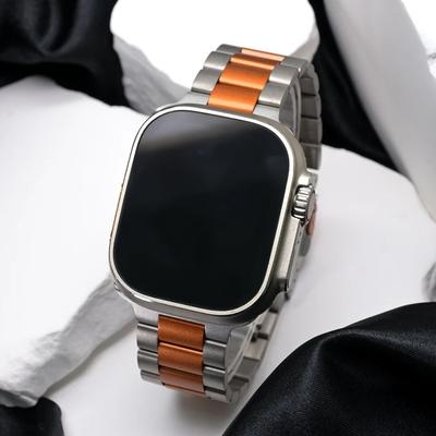 Титановый браслет для Apple Watch Band Ultra 2/1 49 мм 46 мм 45 мм 44 мм Деловая мужская ремешок для Iwatch 10 7 8 9 4 5 6 SE Аксессуары
