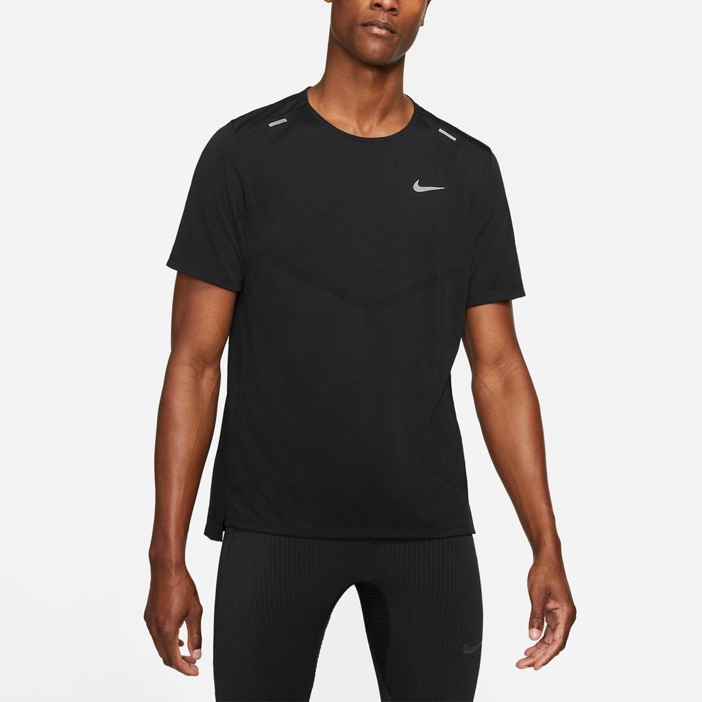Nike Дышащая и удобная мужская футболка с коротким рукавом для бега, черная