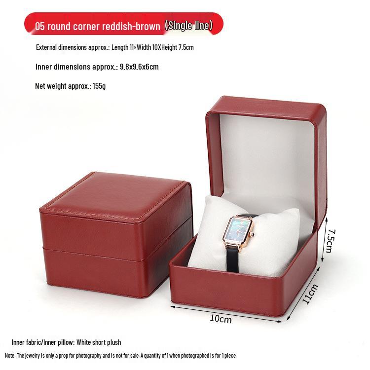 Матовая черная подарочная коробка для мужских часов из ПУ кожи – Элегантное и стильное хранение для наручных часов