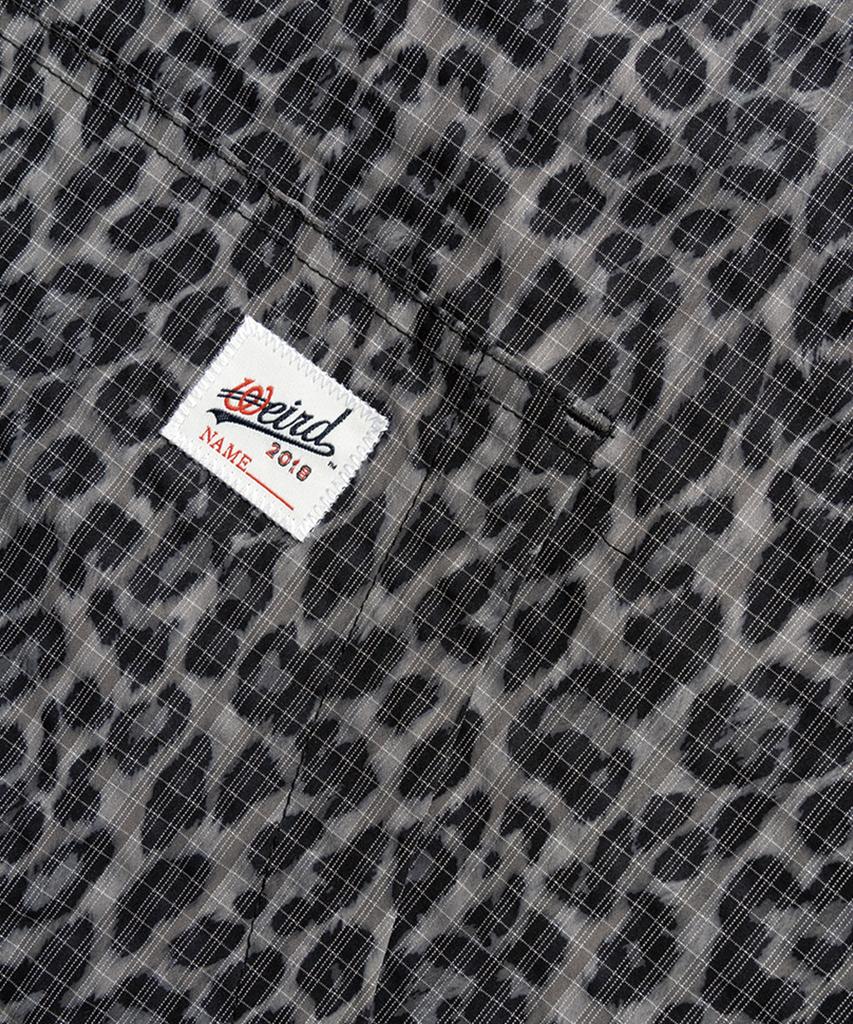 WEIRDWORLD Reflective Leopard Anorak Grey