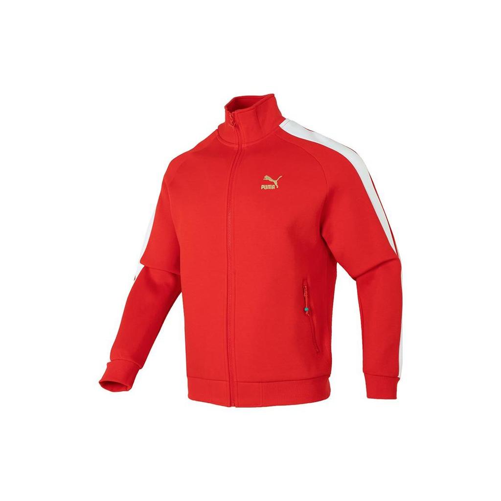 Puma Cny Dragon Year Series Color Block Logo Embroidered Sports Running Fitness Training Jacket Unisex Jacket 625831-11