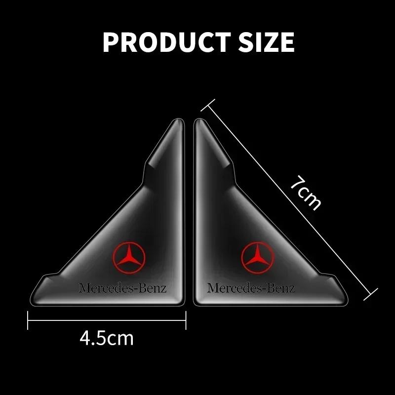 DQQ3 2Pcs Transparent Car Door Corner Cover Anti-Scratch Protection Sticker For Mercedes Benz A B C E M G S Class Exclusive AMG W108
