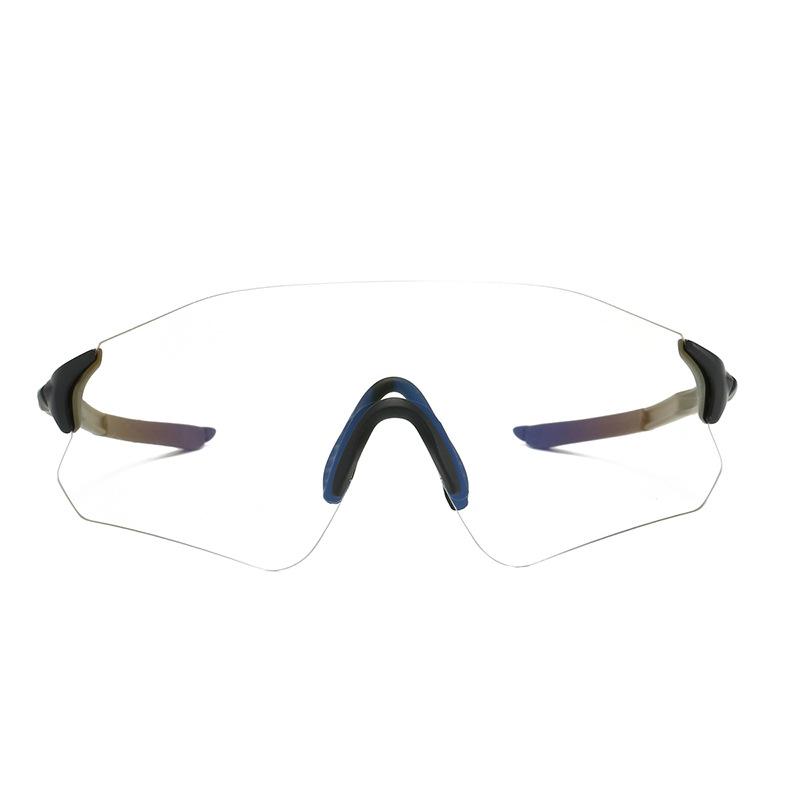 Фотохромные спортивные очки мужские новые без оправы для езды на велосипеде по шоссейным дорогам женские обернутые круглые ветрозащитные солнцезащитные очки с защитой от ультрафиолета