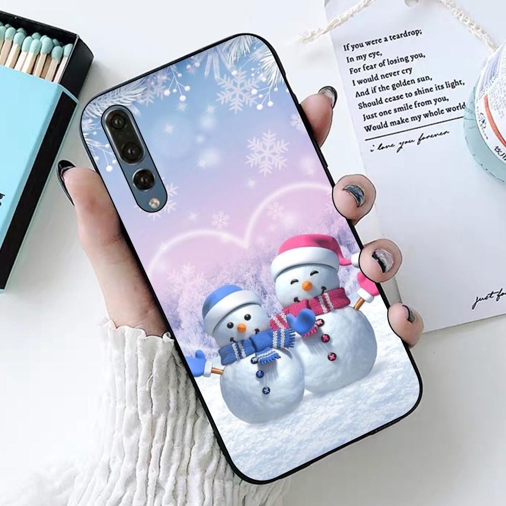 Рождественский снеговик Чехол для телефона Для Huawei P 8 9 10 20 30 40 50 Pro Lite Psmart Honor 10 lite 70 Mate 20lite