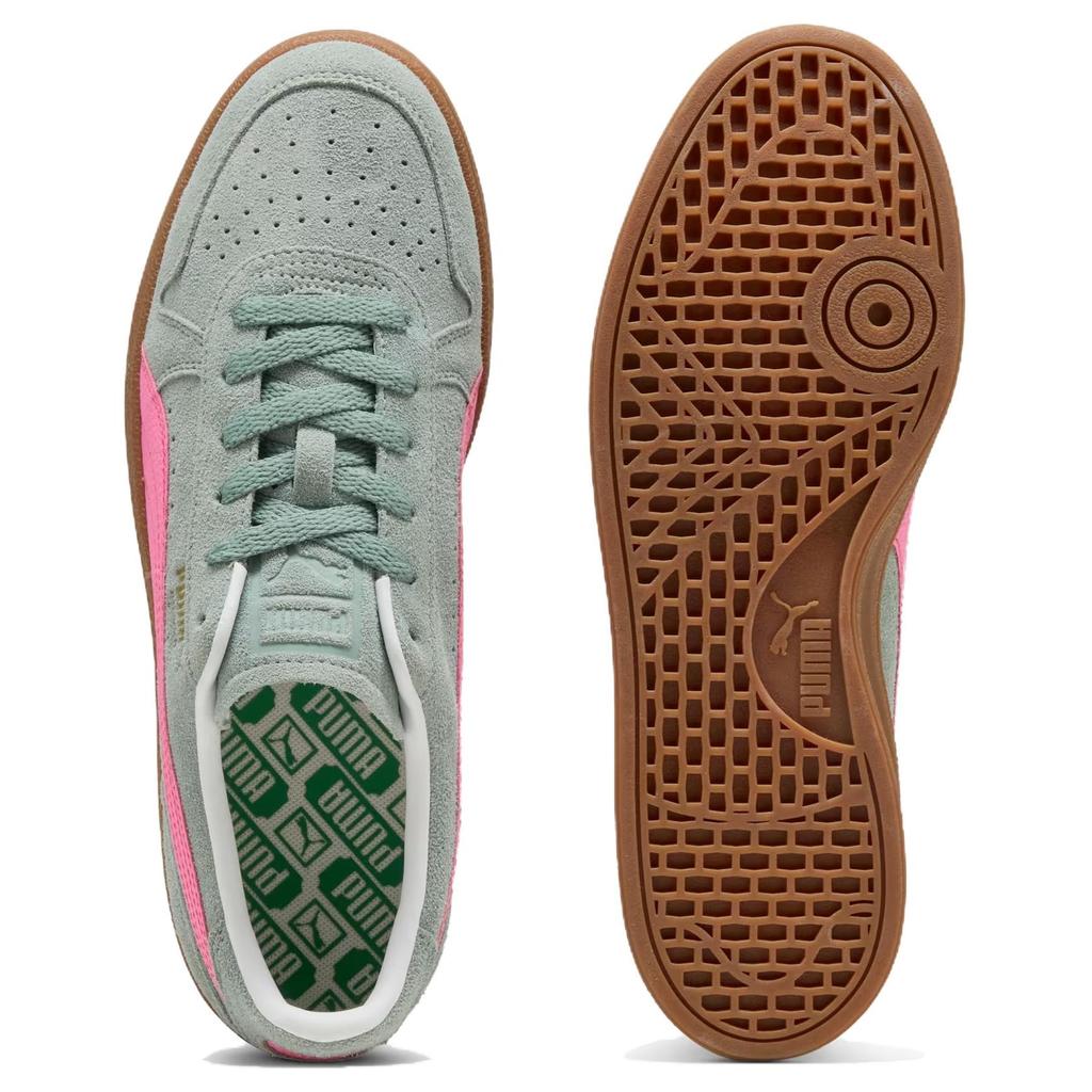 PUMA Indoor Soft Low top Skateboard Shoes Unisex Green Pink 401136-06